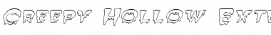 Download Creepy HollowExtended Italic Font Title Preview