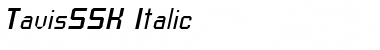 Download TavisSSK Italic Font Title Preview