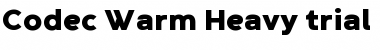 Download Codec Warm Trial Heavy Font Title Preview