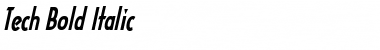 Download Tech Bold Italic Font Title Preview