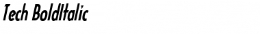Download Tech BoldItalic Font Title Preview