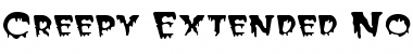Download CreepyExtended Normal Font Title Preview