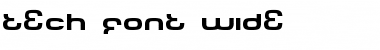 Download Tech Font Wide Regular Font Title Preview