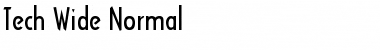 Download Tech-Wide Normal Font Title Preview