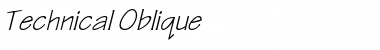 Download Technical Oblique Font Title Preview