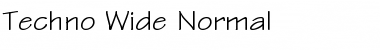 Download Techno-Wide Normal Font Title Preview