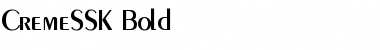 Download CremeSSK Bold Font Title Preview