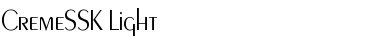 Download CremeSSK Light Font Title Preview