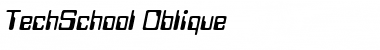 Download TechSchool Oblique Font
