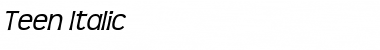 Download Teen Italic Font Title Preview