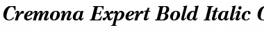 Download Cremona Expert BQ Bold Italic Font Title Preview