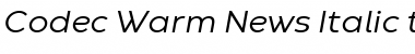 Download Codec Warm Trial News Italic Font Title Preview