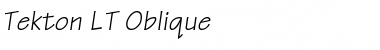 Download Tekton LT Italic Font Title Preview