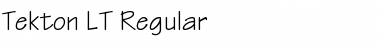 Download Tekton LT Regular Font Title Preview