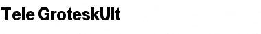 Download Tele-GroteskUlt Regular Font Title Preview