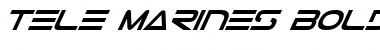 Download Tele-Marines Bold Italic Bold Italic Font Title Preview