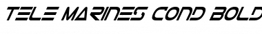 Download Tele-Marines Cond Bold Italic Cond Bold Italic Font Title Preview