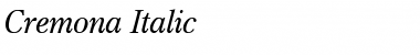 Download Cremona BQ Italic Font Title Preview