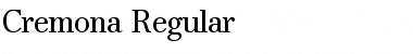 Download Cremona BQ Regular Font Title Preview