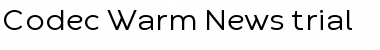 Download Codec Warm Trial News Font Title Preview