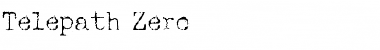 Download Telepath Zero Regular Font Title Preview
