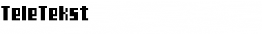 Download TeleTekst Regular Font Title Preview