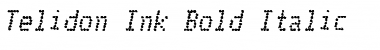 Download Telidon Ink Bold Italic Font Title Preview