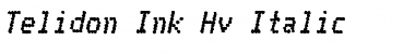 Download Telidon Ink Hv Italic Font Title Preview