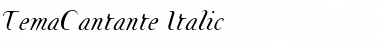 Download TemaCantante Medium Italic Font Title Preview