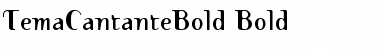 Download TemaCantanteBold Bold Font Title Preview