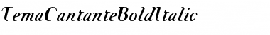 Download TemaCantante Bold Font Title Preview