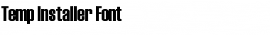 Download Temp Installer Font Regular Font Title Preview