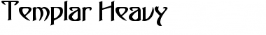 Download Templar Heavy Font Title Preview
