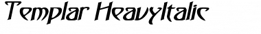 Download Templar HeavyItalic Font Title Preview