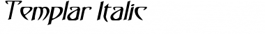 Download Templar Italic Font Title Preview