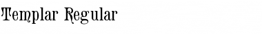 Download Templar Regular Font Title Preview