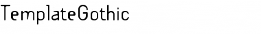 Download TemplateGothic Regular Font Title Preview