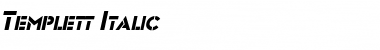 Download Templett Italic Font Title Preview