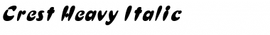 Download Crest Heavy Italic Font Title Preview