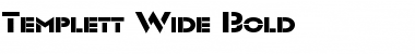 Download Templett Wide Bold Font Title Preview