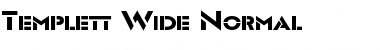 Download Templett Wide Normal Font Title Preview