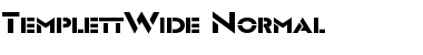 Download TemplettWide Normal Font Title Preview