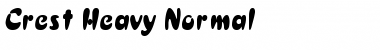 Download Crest Heavy Normal Font Title Preview