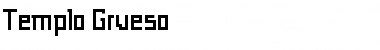Download Templo Grueso Regular Font Title Preview