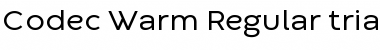 Download Codec Warm Trial Regular Font Title Preview