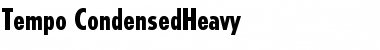 Download Tempo-CondensedHeavy Heavy Font Title Preview