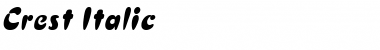 Download Crest Italic Font Title Preview