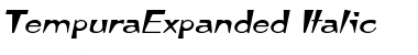 Download TempuraExpanded kursiv Font Title Preview