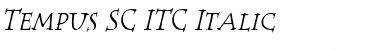 Download Tempus SC ITC Italic Font Title Preview