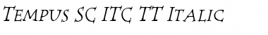 Download Tempus SC ITC TT Italic Font Title Preview